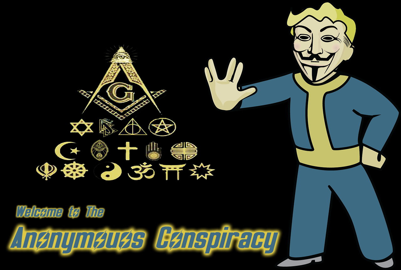 Fallout Fawkes Anonymous Conspiracy Banner
